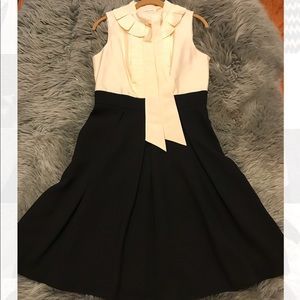 Calvin Klein black and white dress